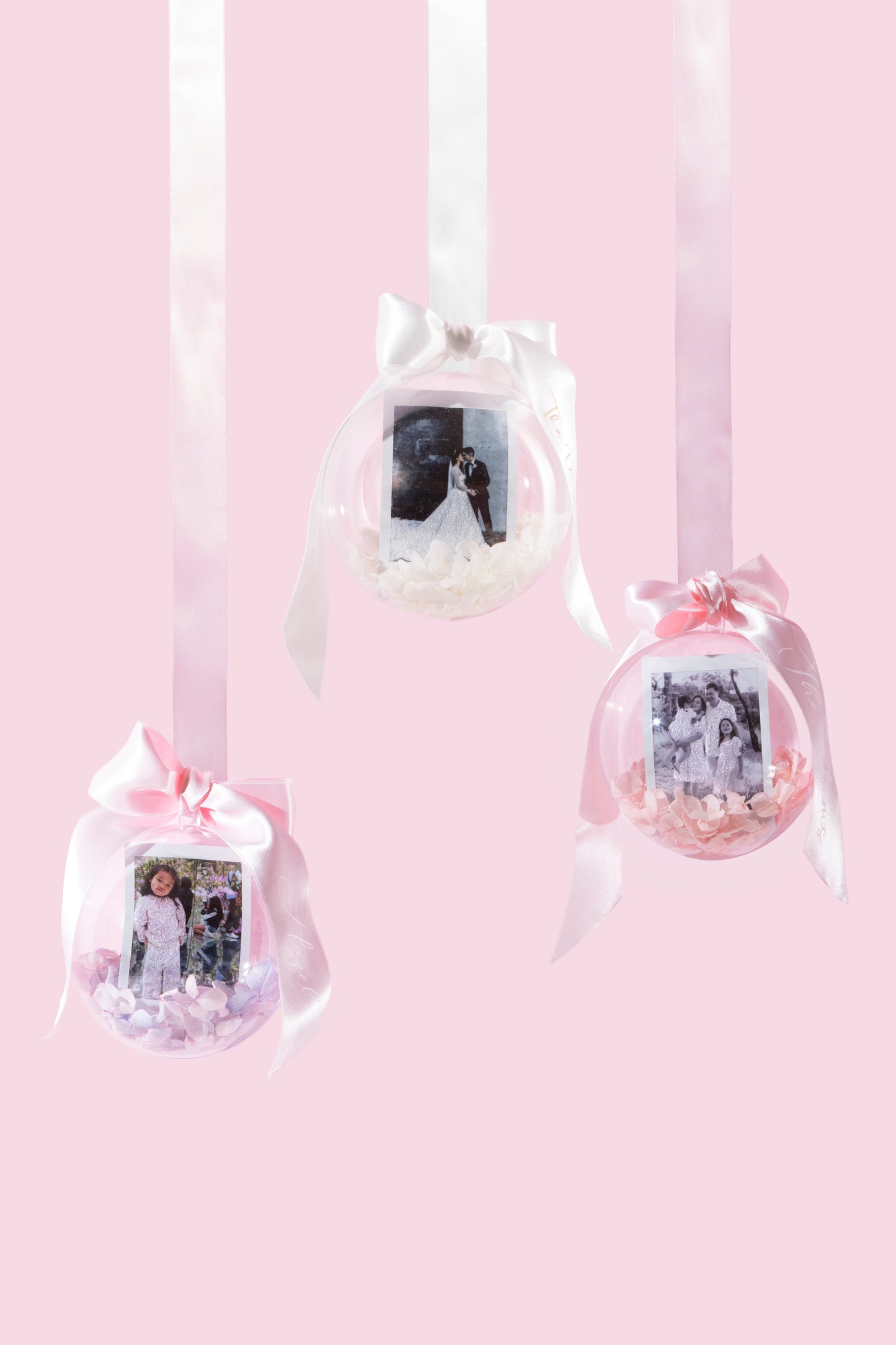 Glitter Christmas Photo Baubles